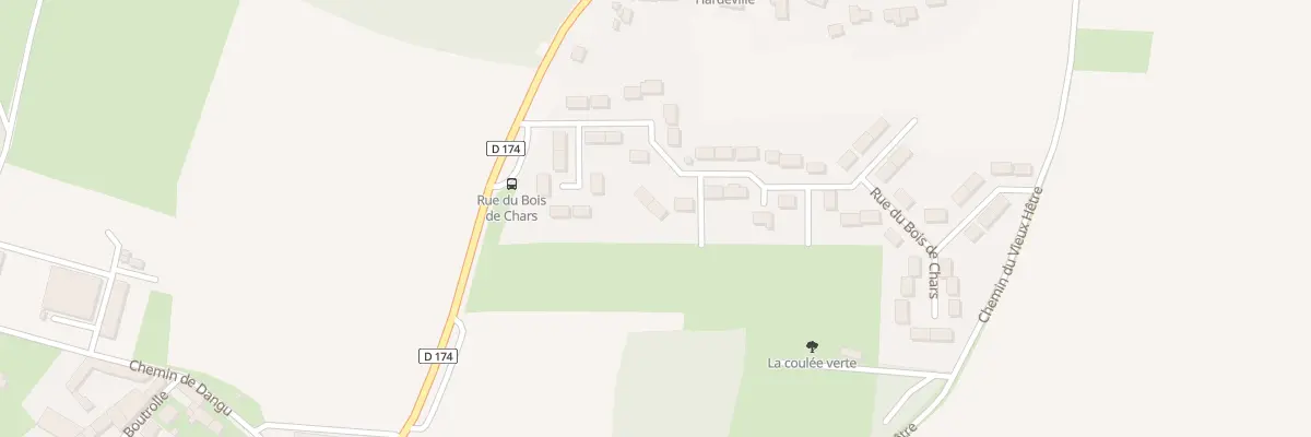Plan du 22 Rue du Bois de Chars à Nucourt