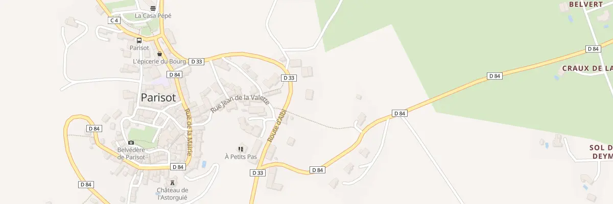 Plan du 5 Rte d’Albi à Parisot