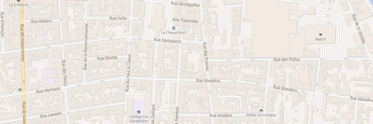 Plan du 9 Rue Newton à Calais