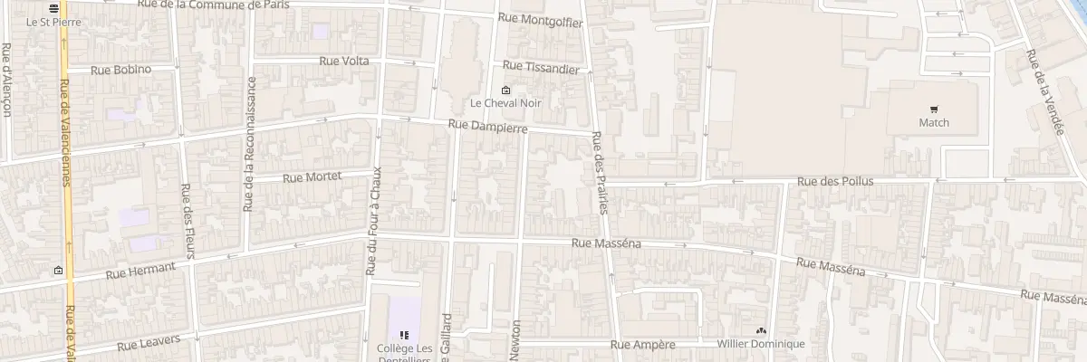 Plan du 7 Rue Newton à Calais