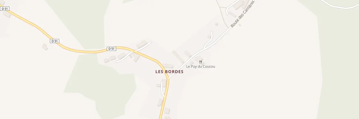 Plan du 59 Rte des Carrieres - Les Bordes à Royère-de-Vassivière