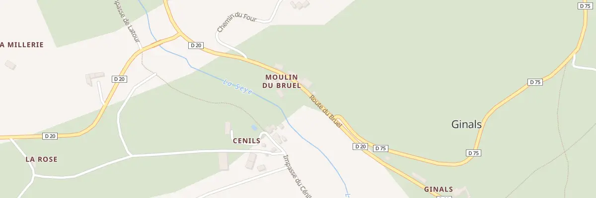 Plan du 5082 Moulin du Bruel à Ginals