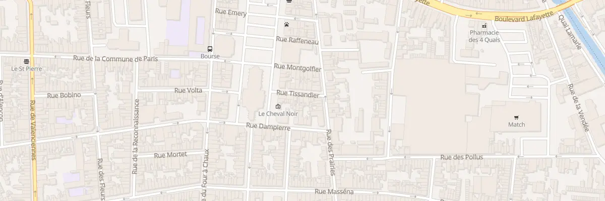 Plan du 10 Rue Tissandier à Calais