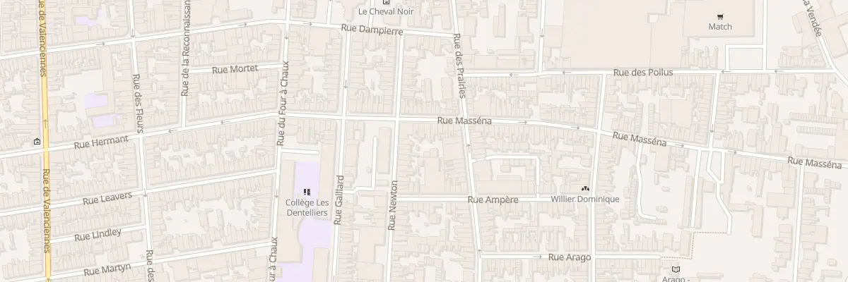 Plan du 28 Rue Masséna à Calais