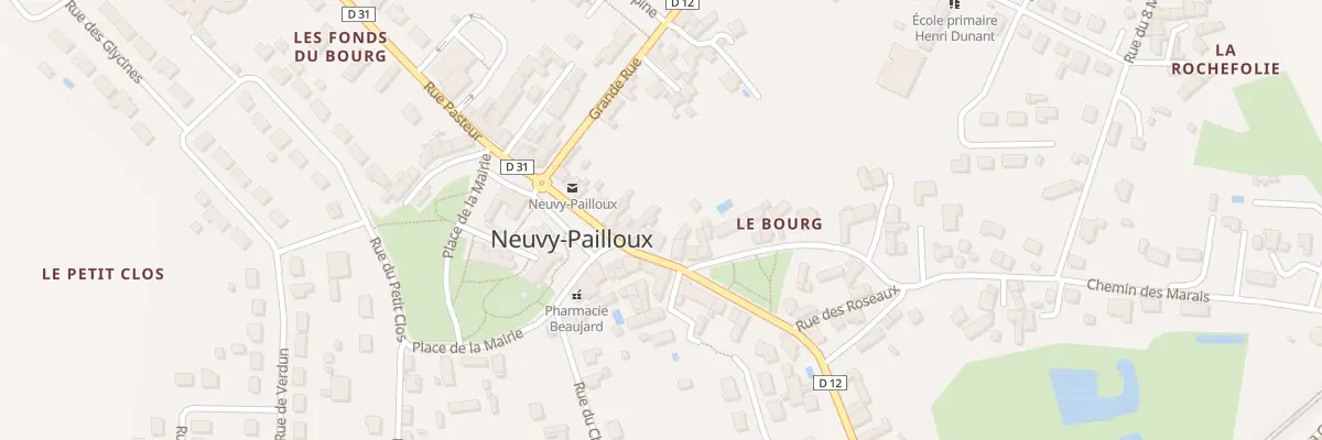 Plan du 15 Rue de la Gare à Neuvy-Pailloux