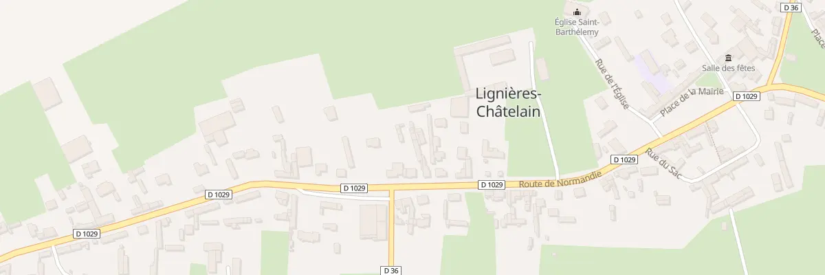 Plan du 38 Rte de Normandie à Lignières-Châtelain
