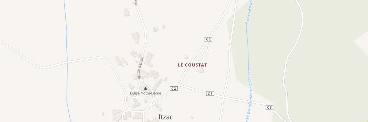 Plan du 5103 Le Coustat à Itzac
