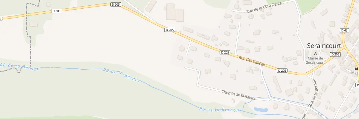 Plan du 47 Rue des Vallées à Seraincourt