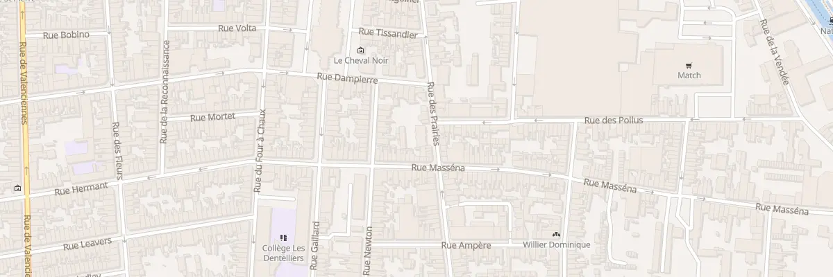 Plan du 60 Rue des Prairies à Calais