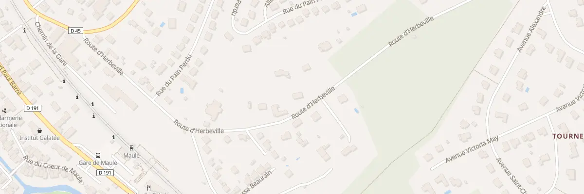 Plan du 13T Rte d’Herbeville à Maule