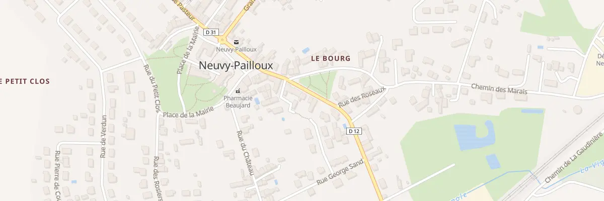 Plan du 20 Rue de la Gare à Neuvy-Pailloux