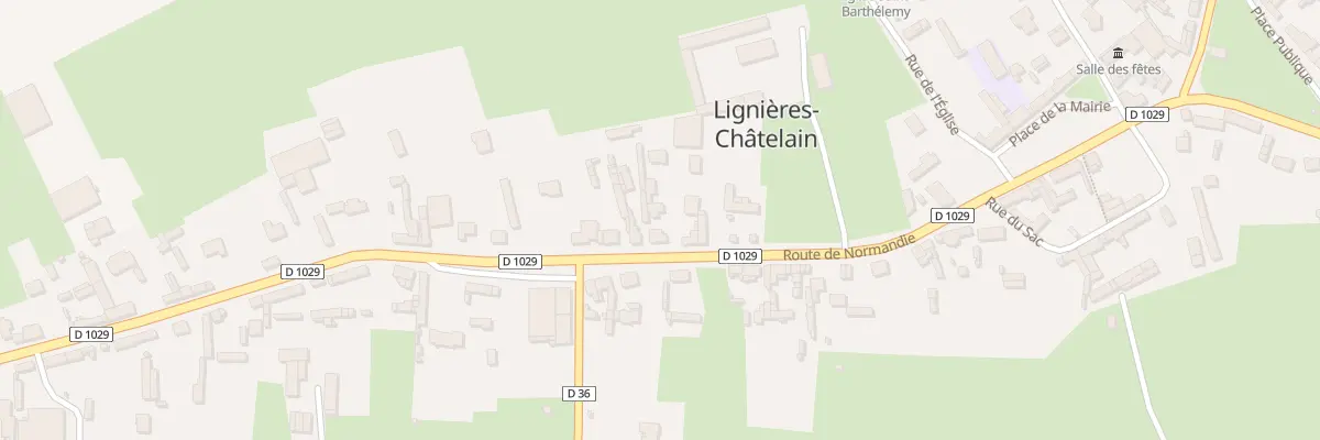 Plan du 34 Rte de Normandie à Lignières-Châtelain