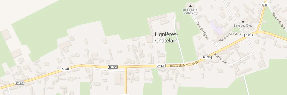 Plan du 34B Rte de Normandie à Lignières-Châtelain