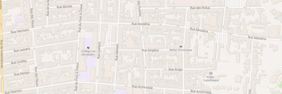 Plan du 80 Rue des Prairies à Calais