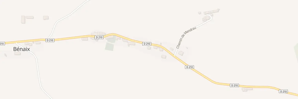 Plan du 1128 Rte de la Prade à Bénaix