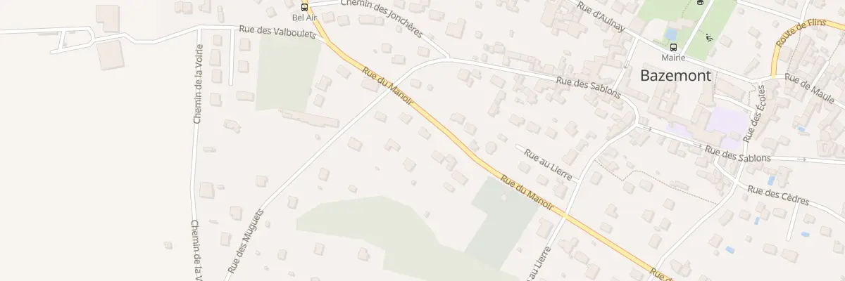 Plan du 12 Rue du Manoir à Bazemont