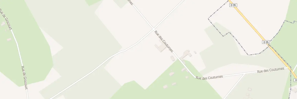 Plan du 1 Les Coutumes à Wambez