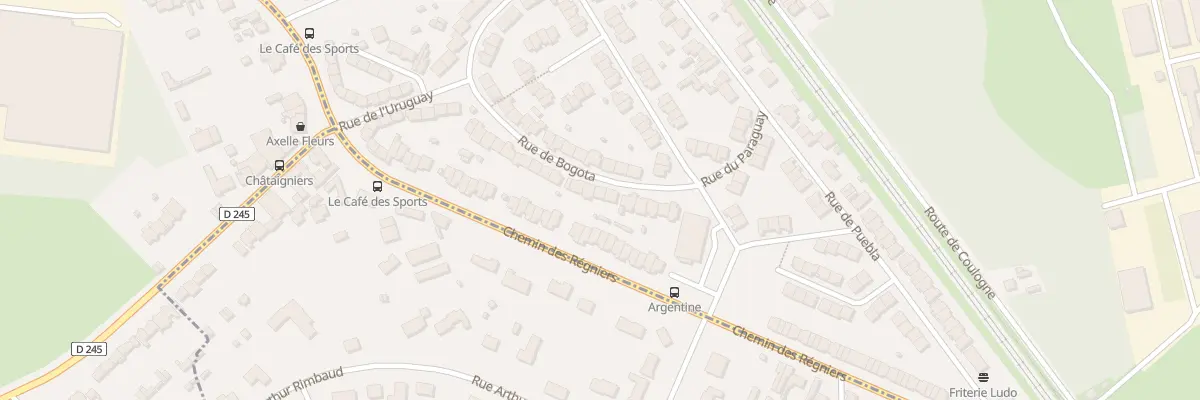 Plan du 240 Rue de Bogota à Calais