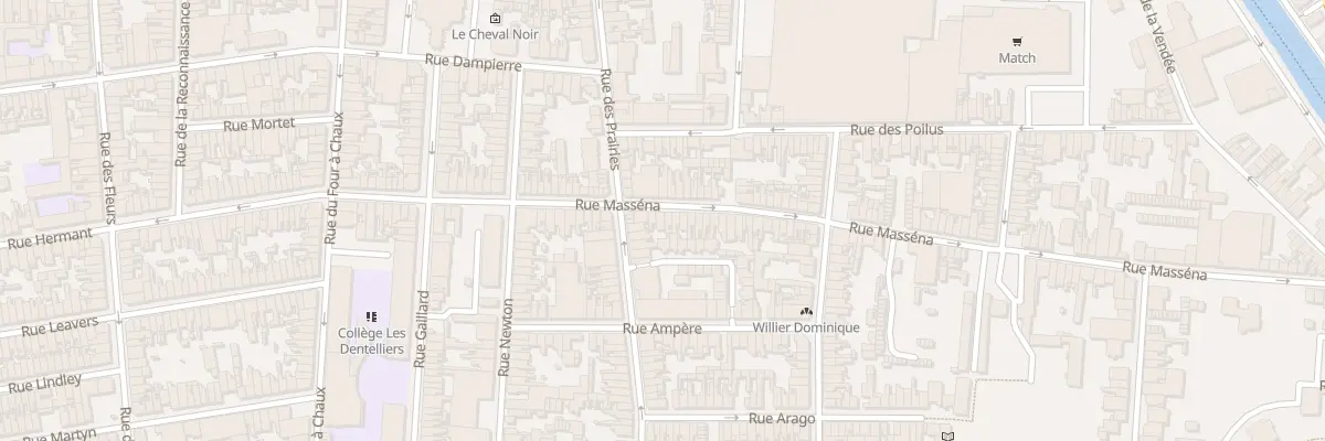 Plan du 46 Rue Masséna à Calais