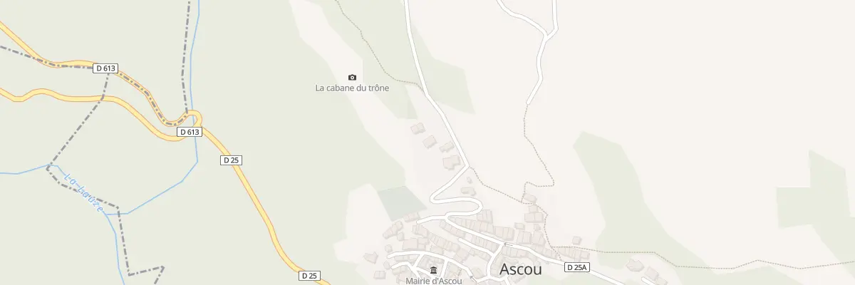 Plan du Couloume à Ascou
