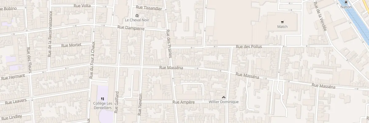 Plan du 51 Rue Masséna à Calais