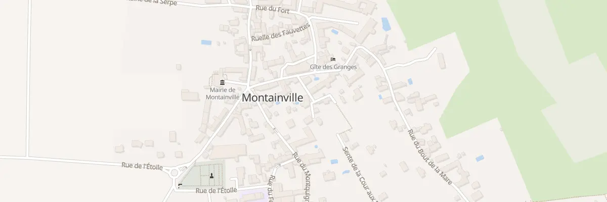 Plan du 5 Sen de la Cour aux Bornes à Montainville