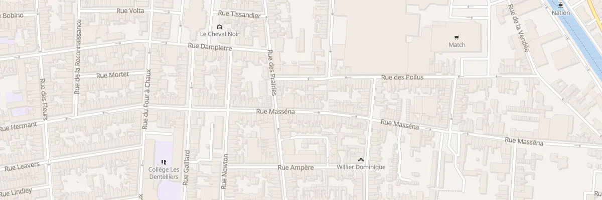 Plan du 53 Rue Masséna à Calais