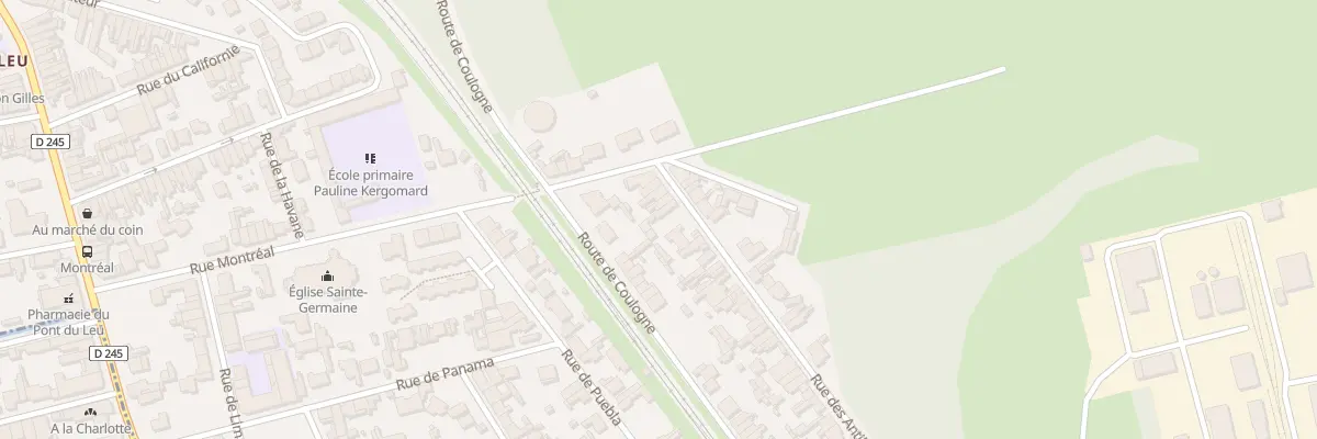 Plan du 12 Rue des Antilles à Calais