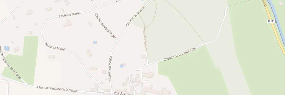 Plan du 9 Rue de la Sente au Curé à Montainville