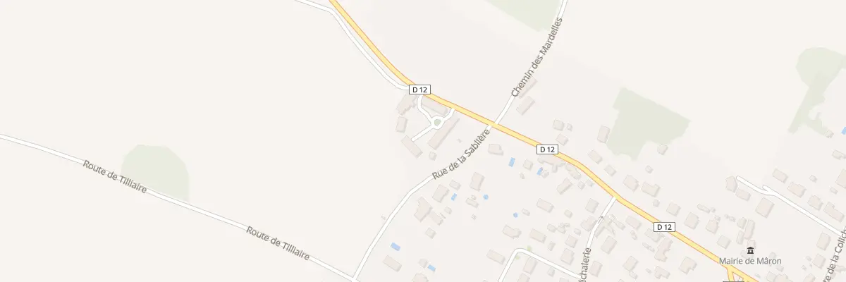 Plan du 19 Rte de Chateauroux à Mâron
