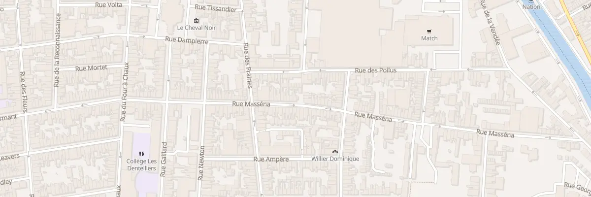 Plan du 65 Rue Masséna à Calais