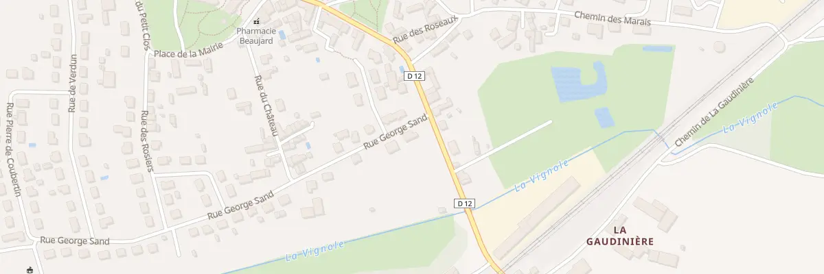 Plan du 1 Rue George Sand à Neuvy-Pailloux
