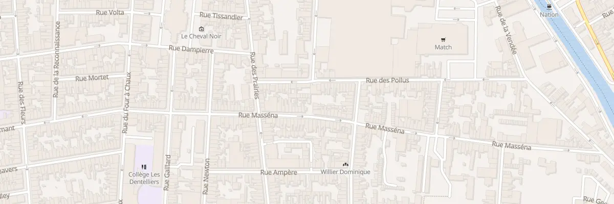 Plan du 71 Rue Masséna à Calais