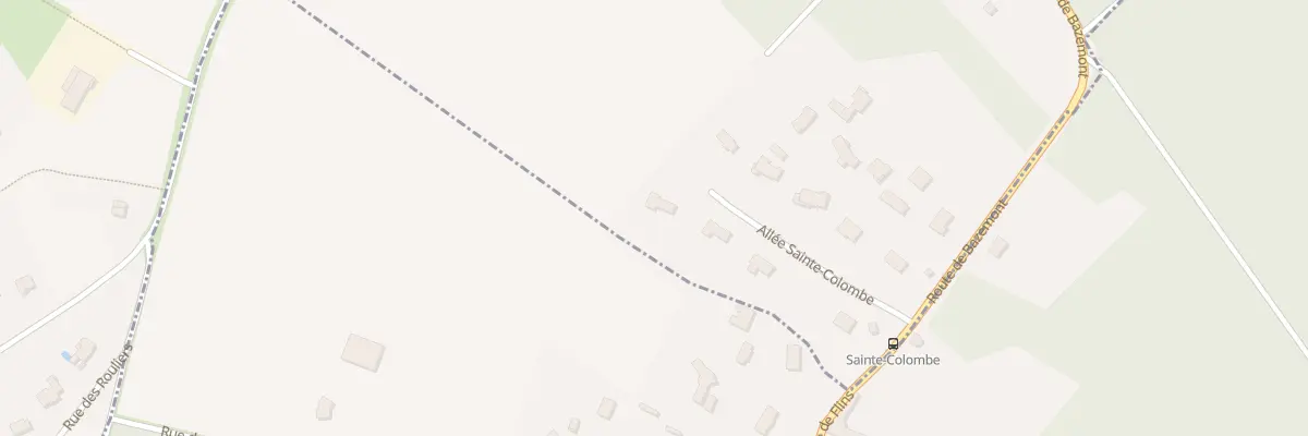 Plan du 7 All Sainte Colombe à Bazemont