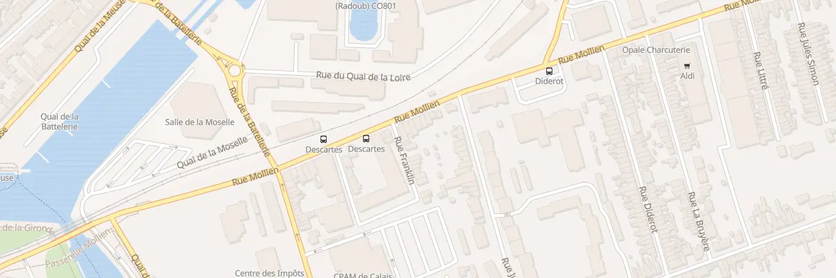 Plan du 50 Rue Mollien à Calais