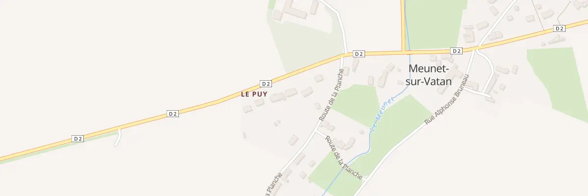 Plan du 13 Rte de Reuilly à Meunet-sur-Vatan