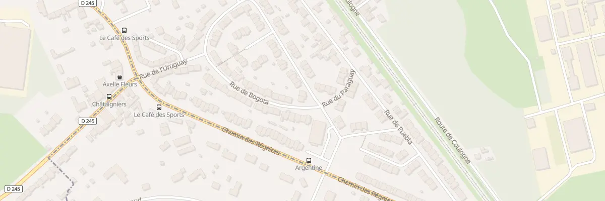 Plan du 293 Rue de Bogota à Calais