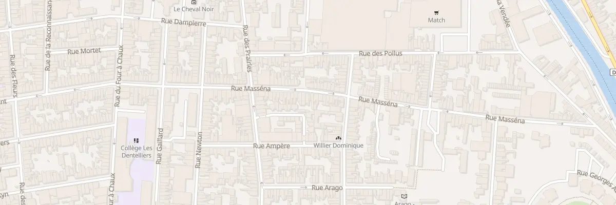 Plan du 66 Rue Masséna à Calais