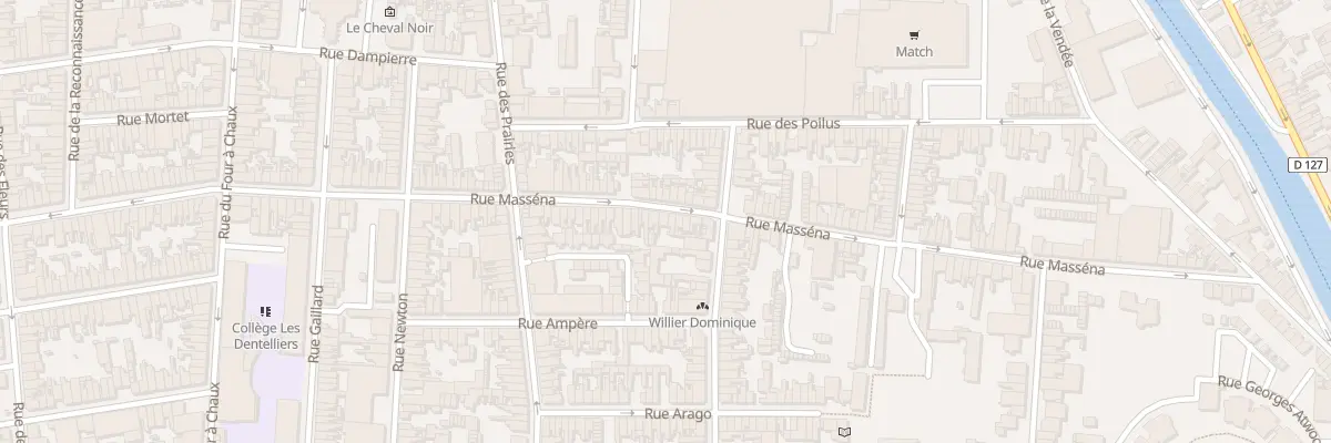 Plan du 76 Rue Masséna à Calais