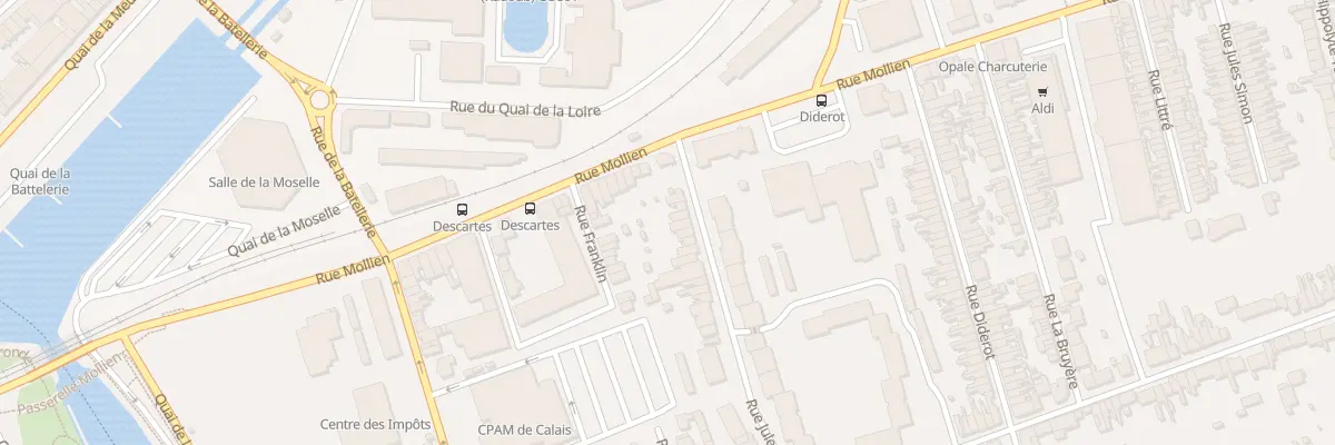 Plan du 6 Rue Jules Martin à Calais