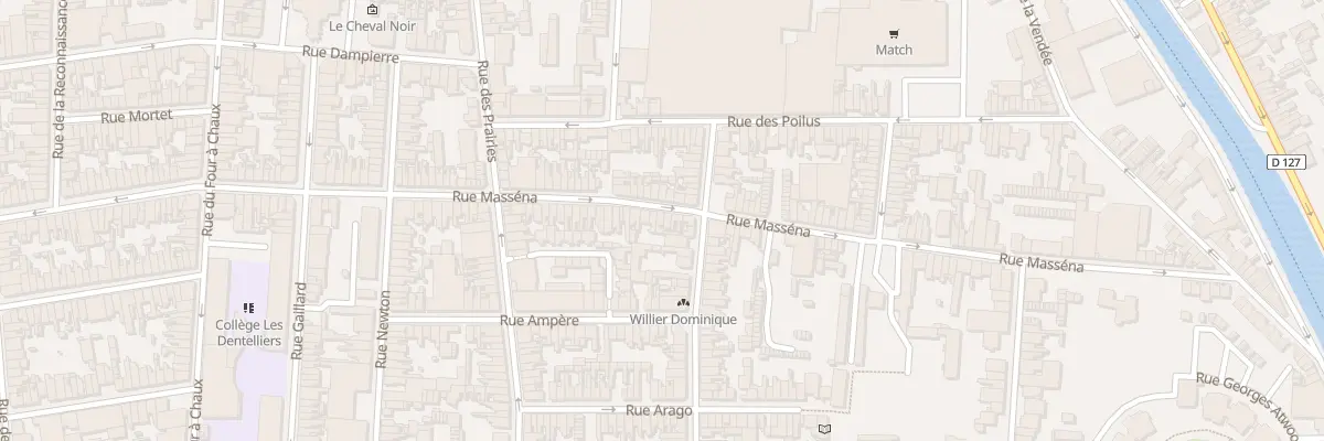 Plan du 80 Rue Masséna à Calais
