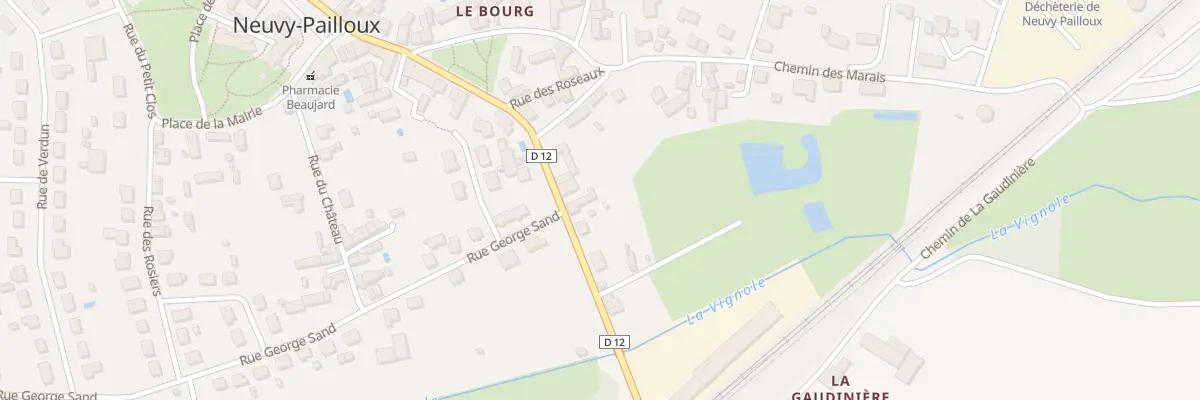 Plan du 29 Rue de la Gare à Neuvy-Pailloux