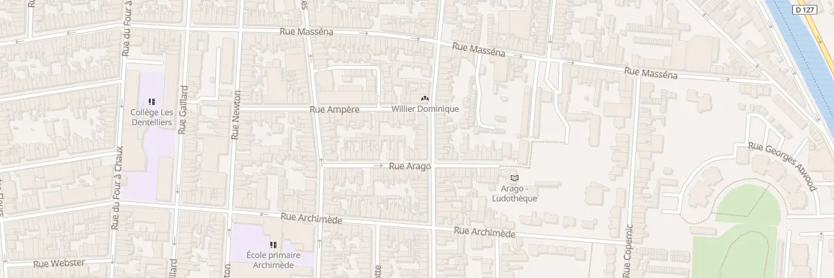Plan du 42 Rue Galilée à Calais