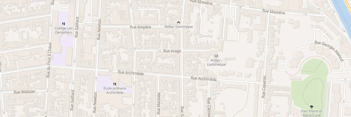 Plan du 54 Rue Galilée à Calais