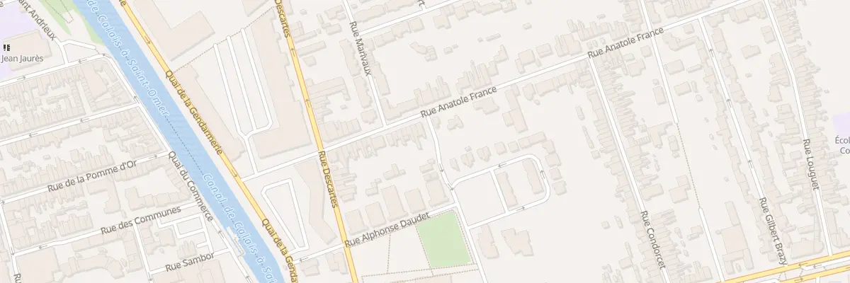 Plan du 38 Rue Anatole France à Calais