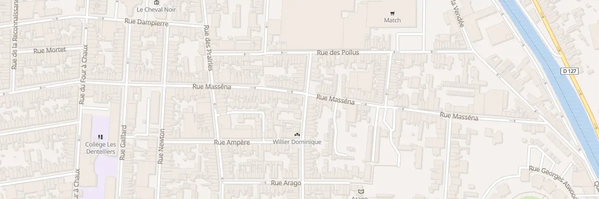 Plan du 86 Rue Masséna à Calais