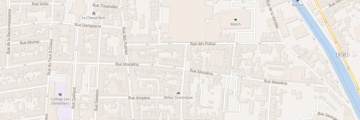 Plan du 10 Rue Galilée à Calais