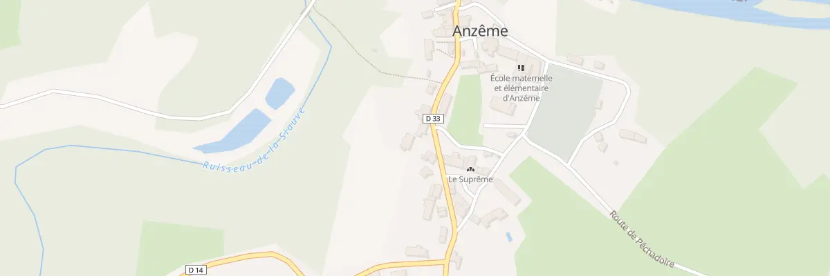 Plan du 12 Rte de Guéret à Anzême