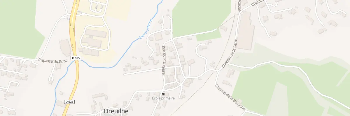 Plan du 43A Dreuilhe à Dreuilhe