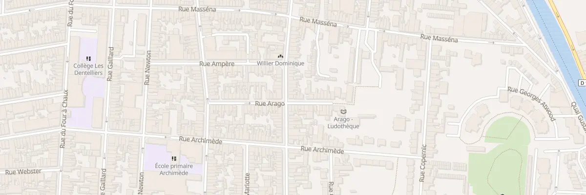 Plan du 53 Rue Galilée à Calais